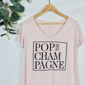 Miami Pop The Champagne V-Neck T-Shirt